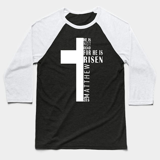 JESUS IS RISEN Baseball T-Shirt by King Chris